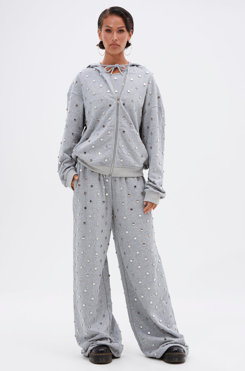 POPPING OFF WIDE LEG JOGGER