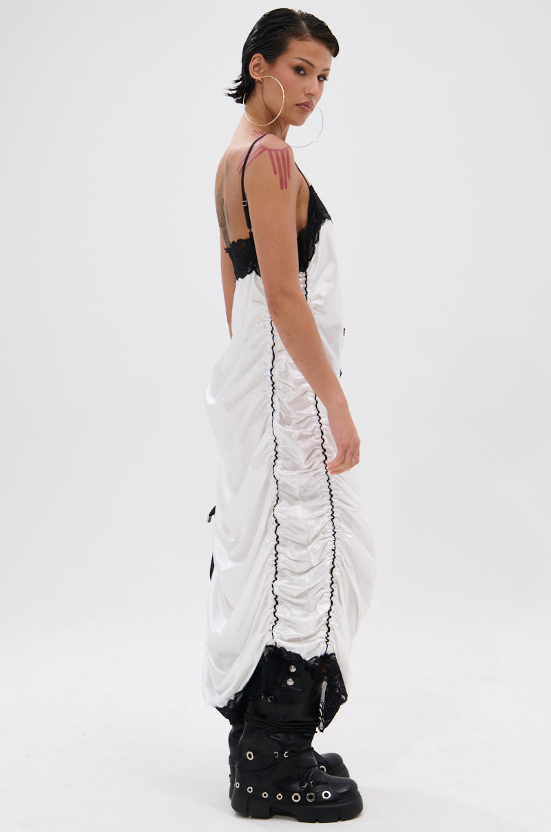 GO SPORTS RUCHED MIDI DRESS