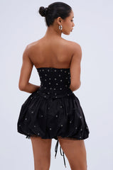 ON THE EDGE BUBBLE MINI DRESS WITH GROMMETS