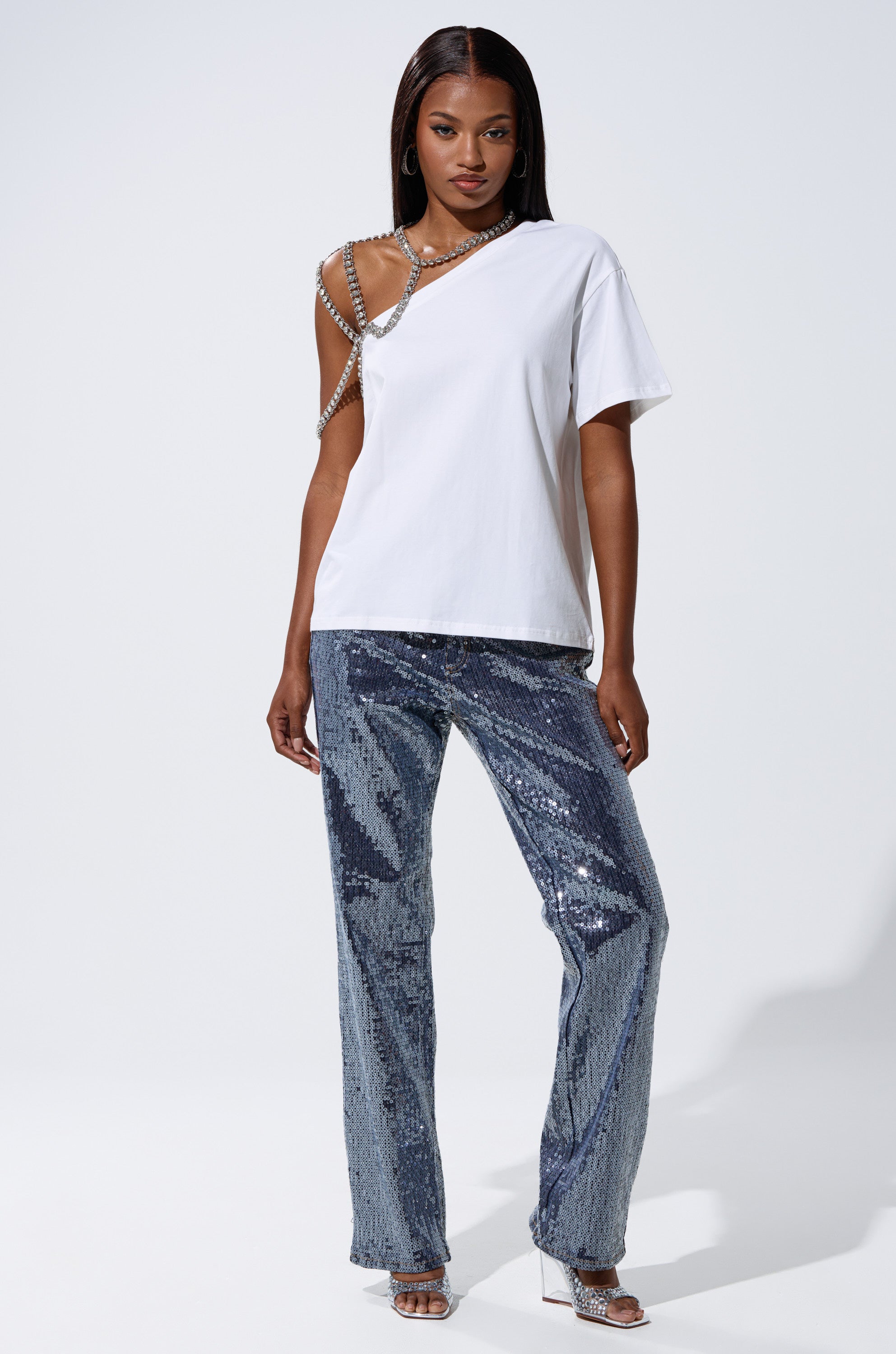 ASHTON SEQUIN DENIM PANT