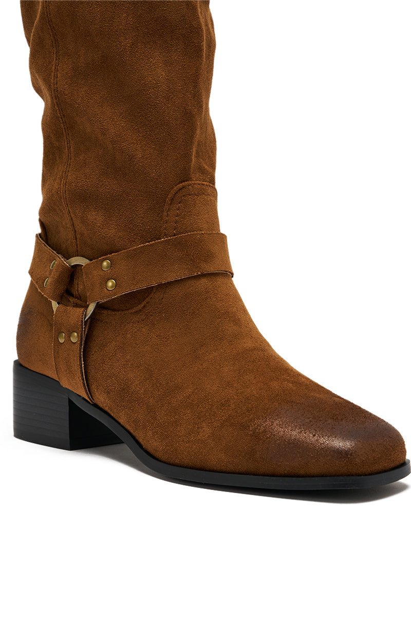AZALEA WANG FLAT OVER THE KNEE RIDING BOOT