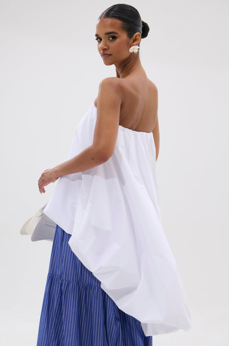 OFF THE SHOULDER HI-LOW TOP