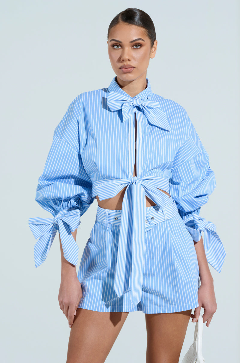 CLEAR AS THE SKY BLOUSE