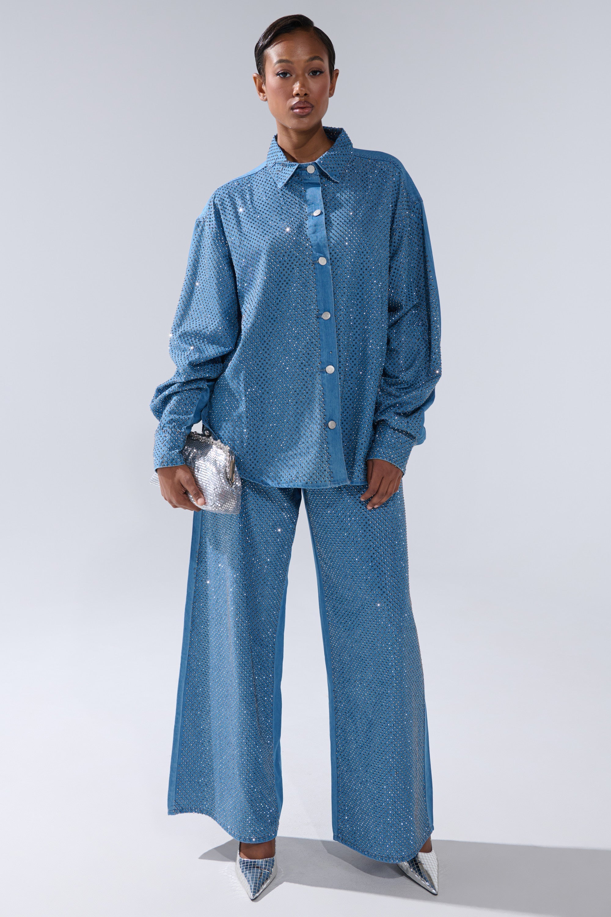 BLING BLING DENIM RELAXED PANT