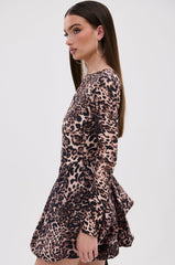 DON'T MESS WITH ME PRINTED MINI DRESS