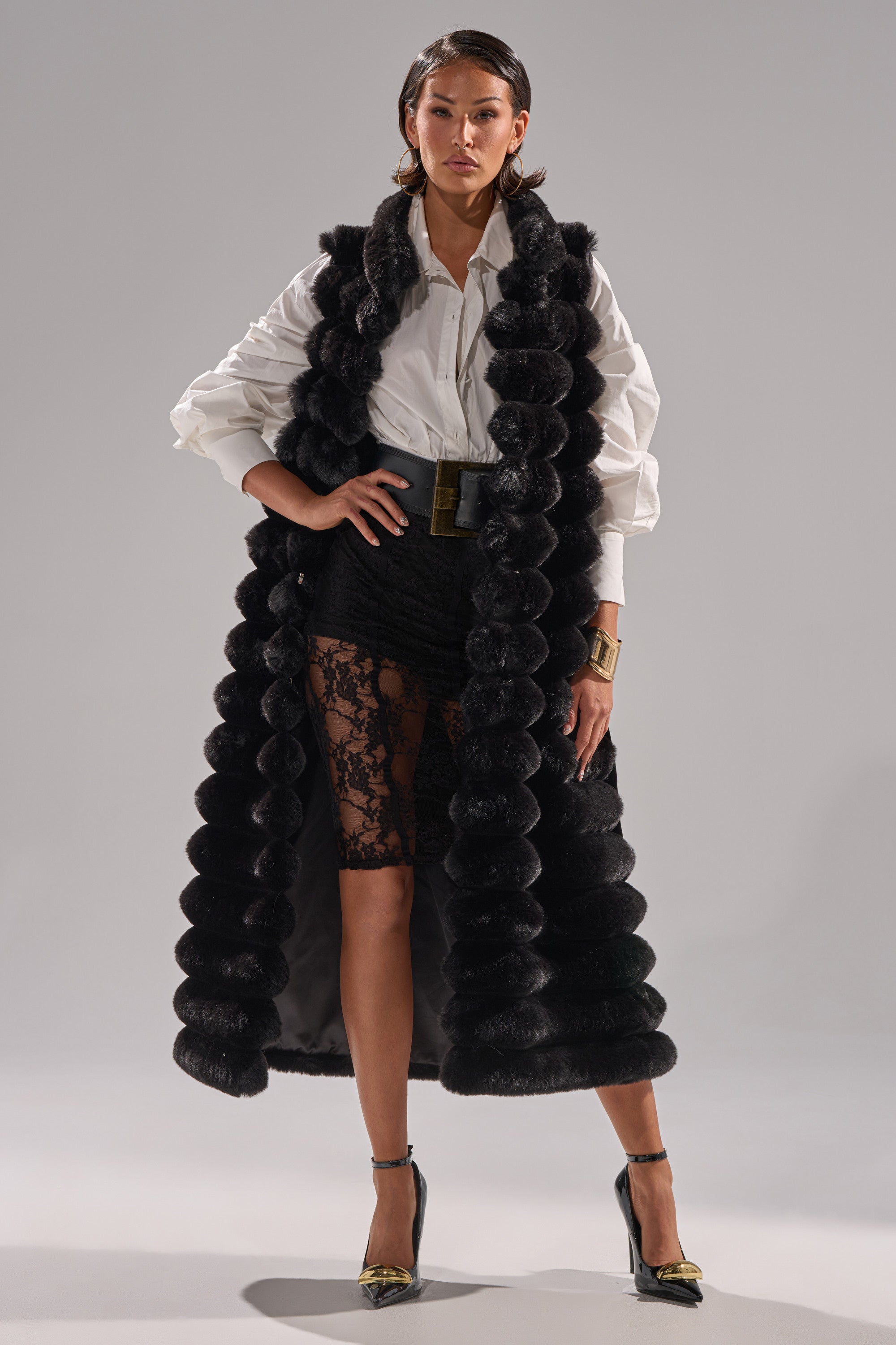 POPPY FAUX FUR VEST