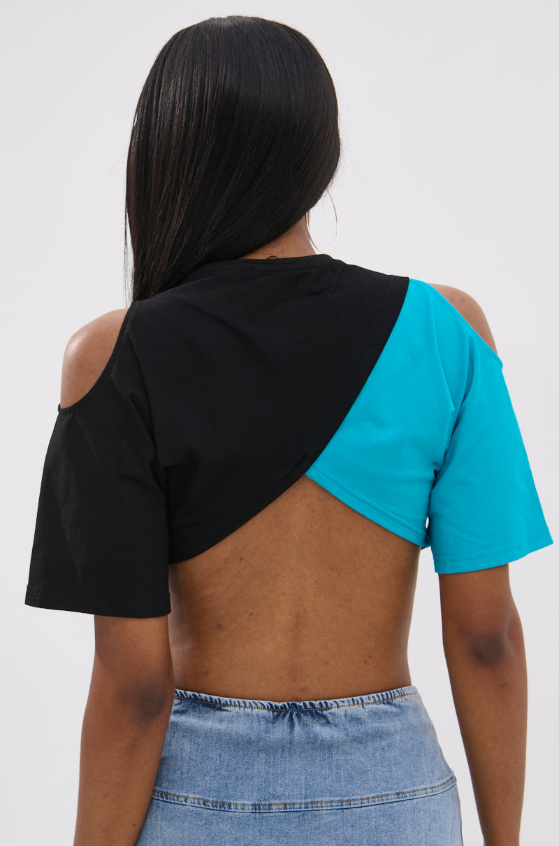 JET SETTER COMBINED CROPPED TEE
