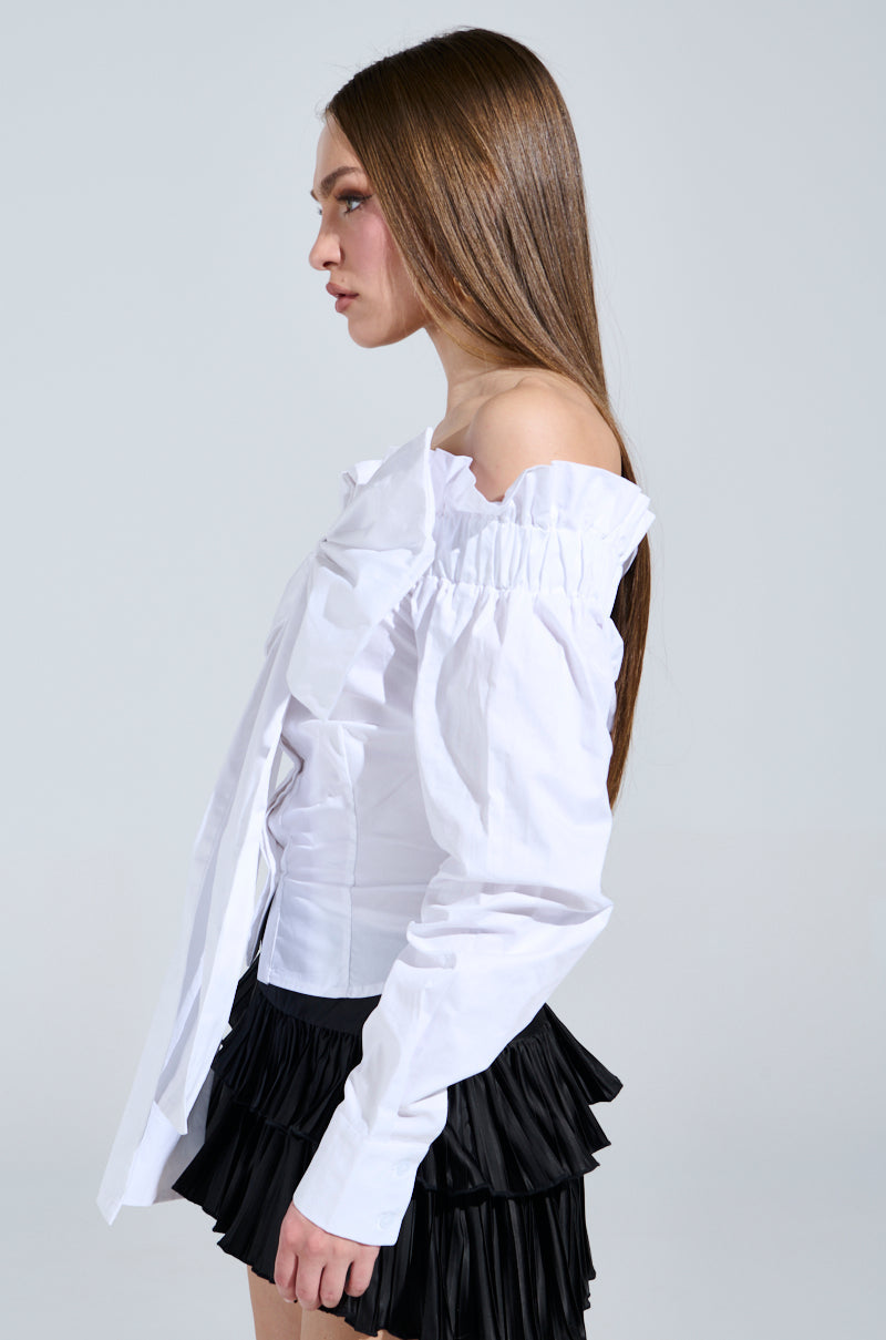 BOWED UP BLOUSE
