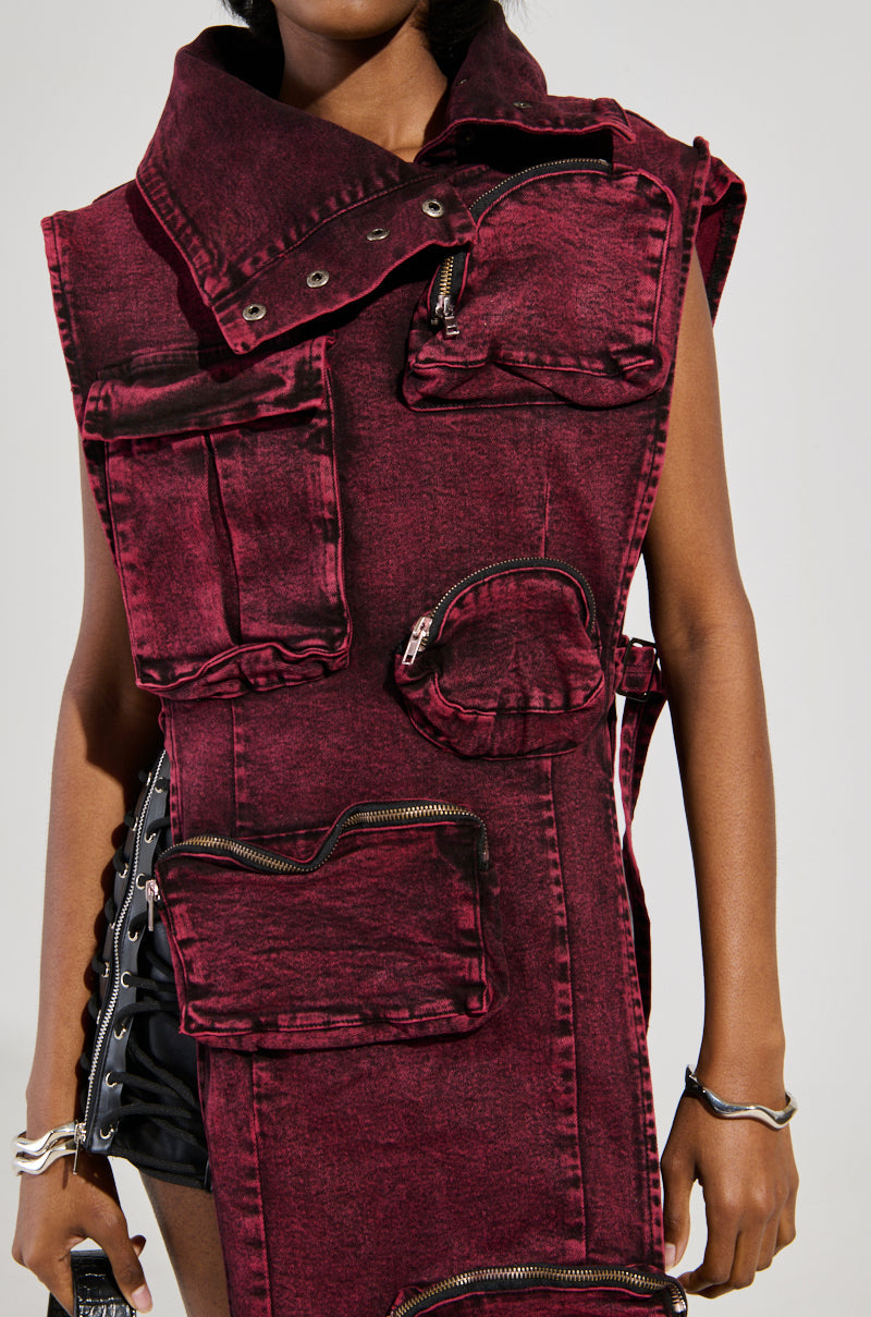 KADEN CARGO SLEEVELESS TOP