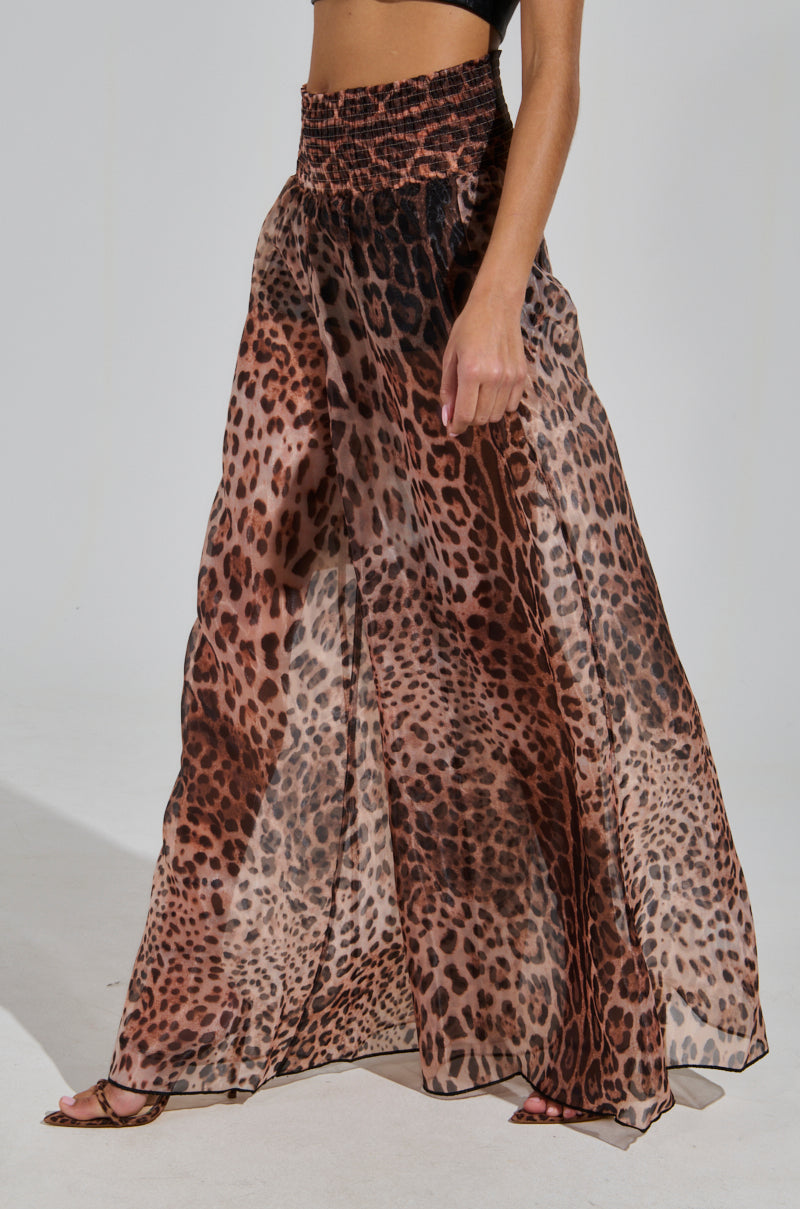 CHEETAH GIRL PALAZZO PANT