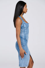 JESSIE DENIM MINI DRESS