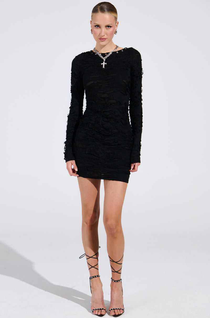 LOTS OF LOVE LACE MINI DRESS