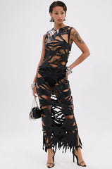 ROUND OF APPLAUSE CUTOUT MAXI DRESS