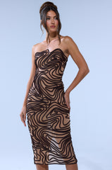OUT OF THIS WORLD MIDI DRESS