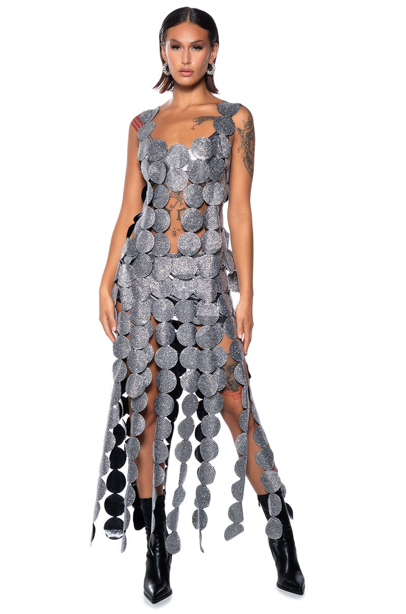 BENEATH THE SURFACE EMBELLISHED SLEEVELESS TOP