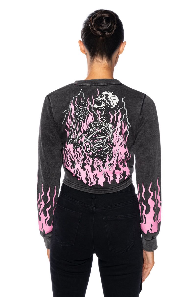 MIND CONTROL WRAP SWEATSHIRT